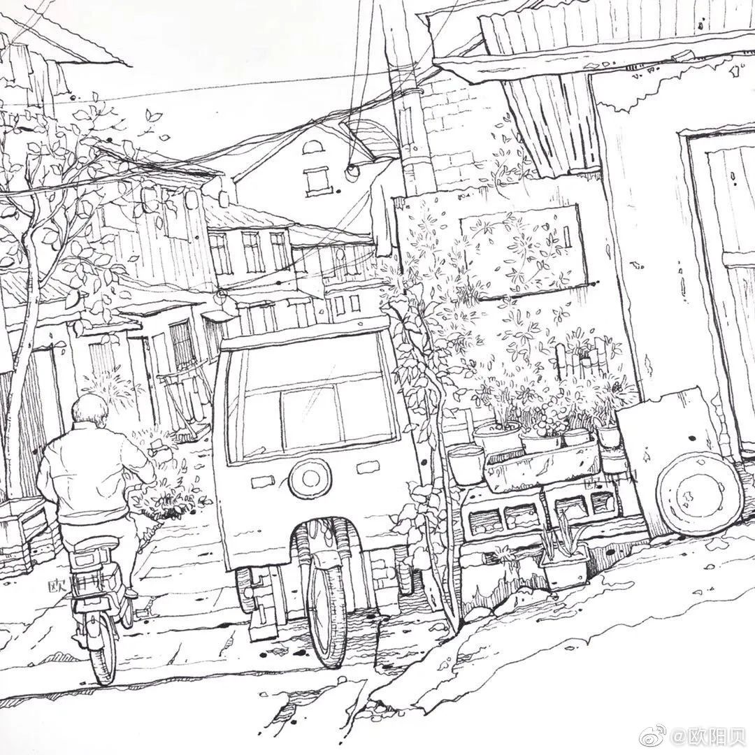 95后女孩画山水画,95后女大学生画山水课堂