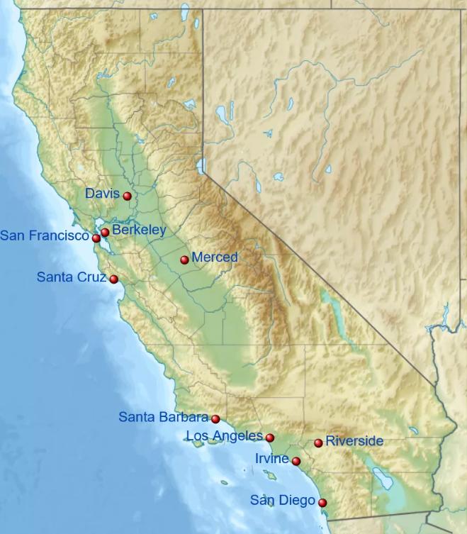 加州大学排名50-100,加州大学排名世界第几