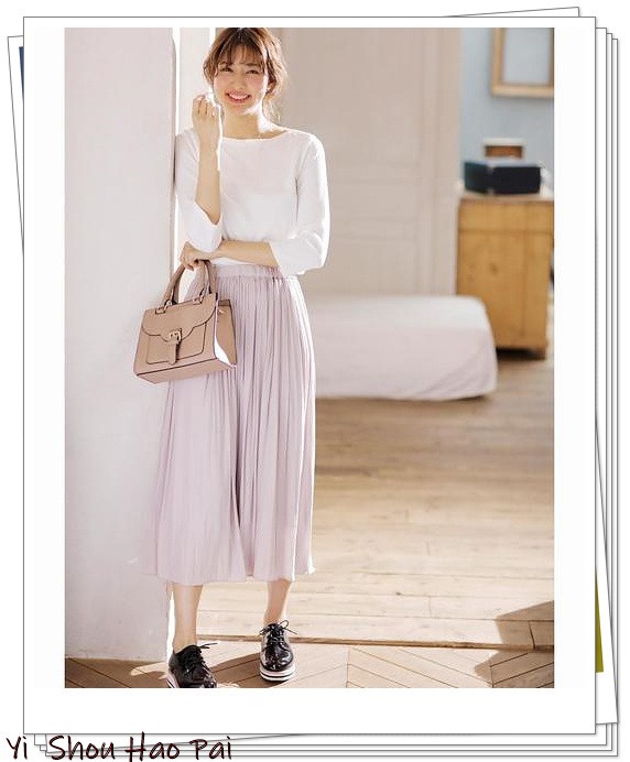 灰色半身裙如何穿搭图片,灰色半身裙高级感穿搭