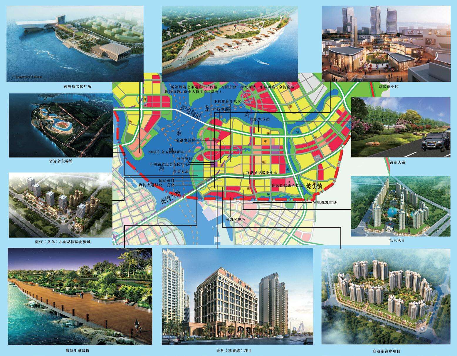 湛江未来的海东新区,湛江海东新区未来十年规划建设图