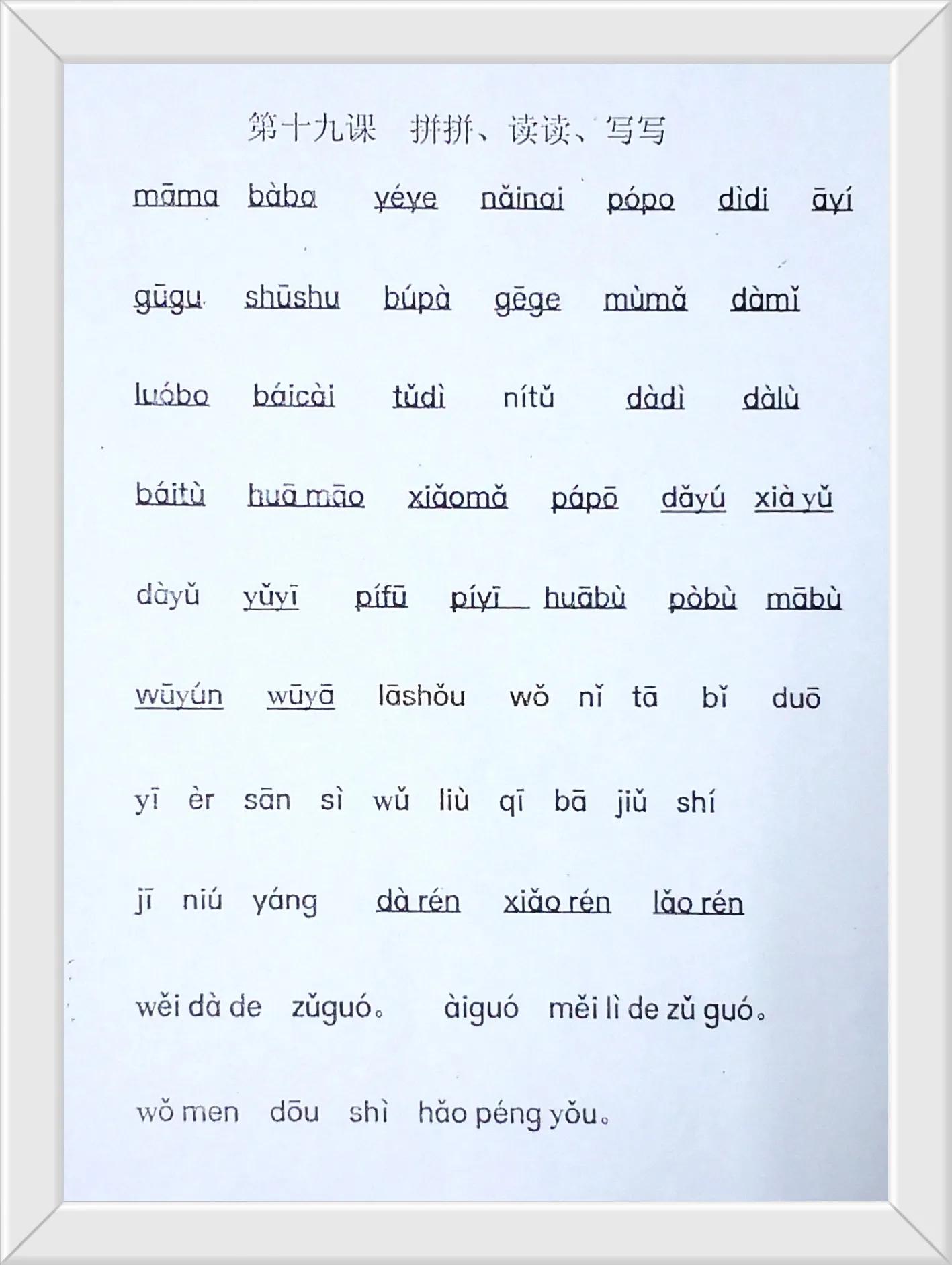 复习巩固汉语拼音声母23个,汉语拼音3课堂笔记