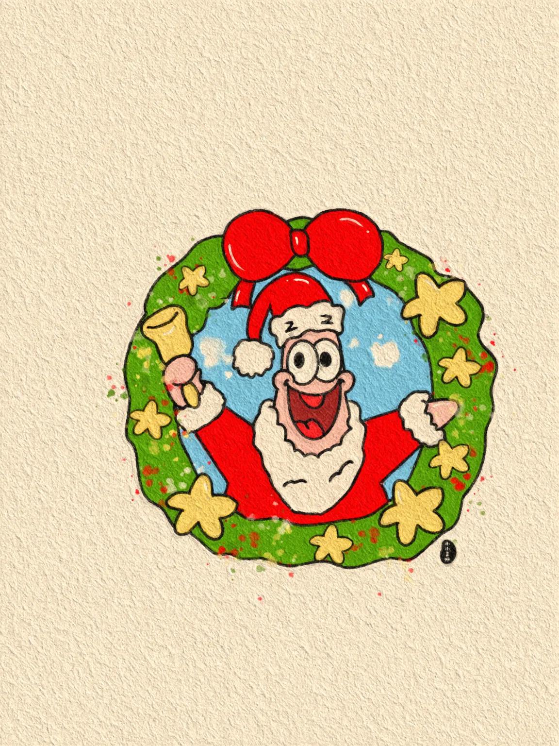 圣诞节送闺蜜的画,给闺蜜的圣诞节绘画