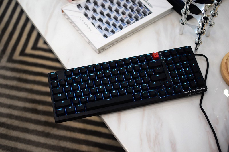 血手幽灵T98变速光轴键盘,双飞燕血手幽灵t98光轴