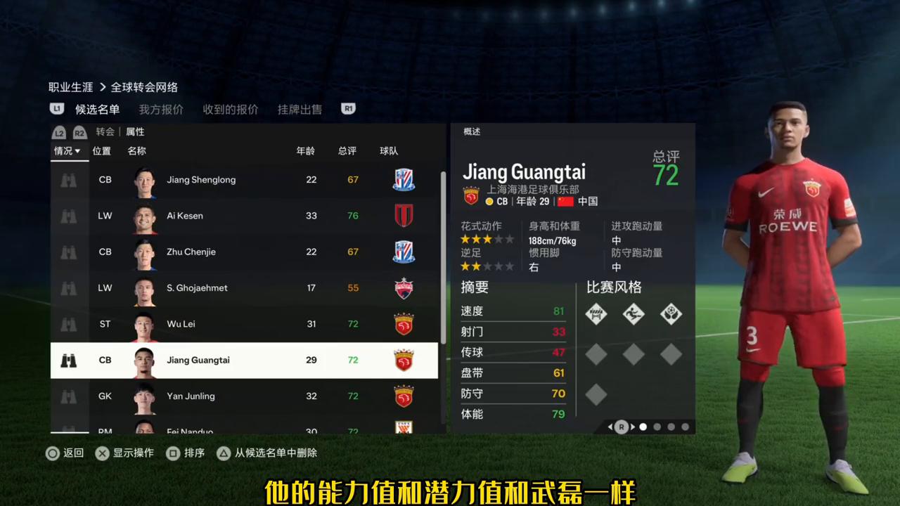 eafc24亚洲球员能力值排名,eafc24高潜力中国球员