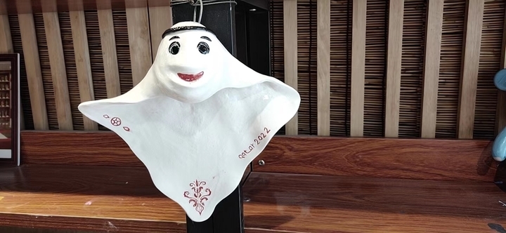 助力世界杯济南泥塑手艺人复刻3D版“拉伊卜”