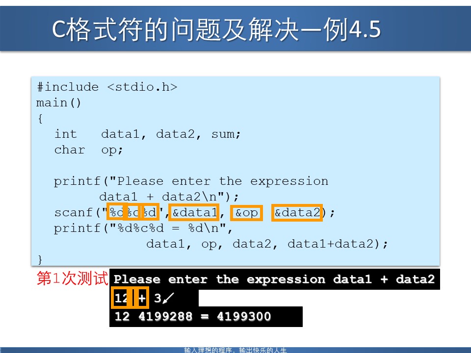 c语言键盘输入数据用什么函数,c语言从键盘输入数据的正确形式