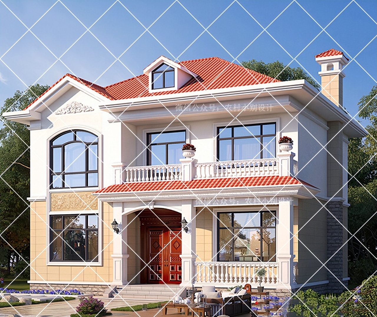 15套占地不足80平方二层农村自建房别墅设计；小宅基地玩出大花样