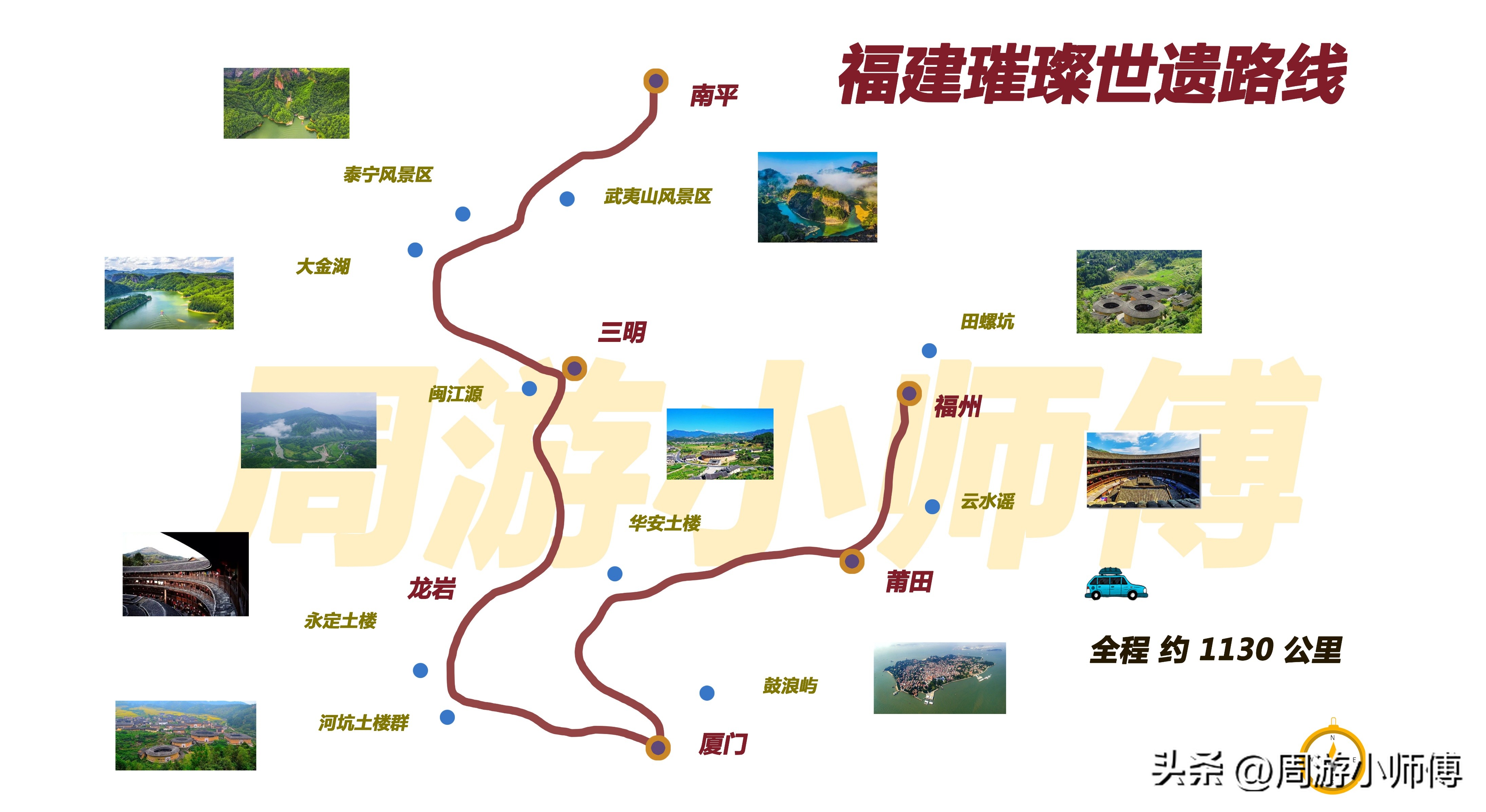 年前半个月最值得自驾的路线,3-4天自驾攻略最佳路线图