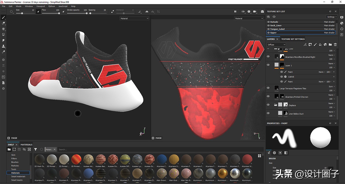 红色恶魔鞋,高级感红色鞋