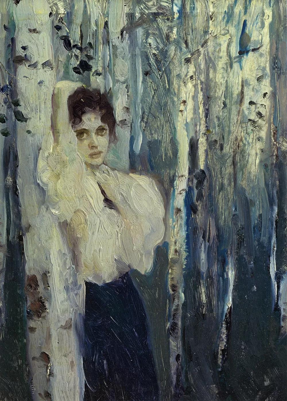 何多苓俄罗斯写生油画,何多苓油画2007