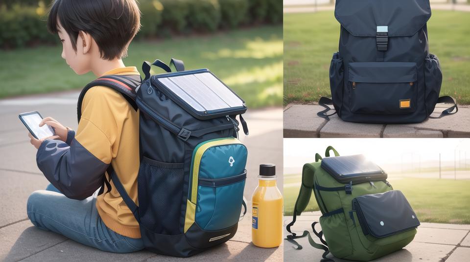 太阳能发电板背包,多功能太阳能板背包