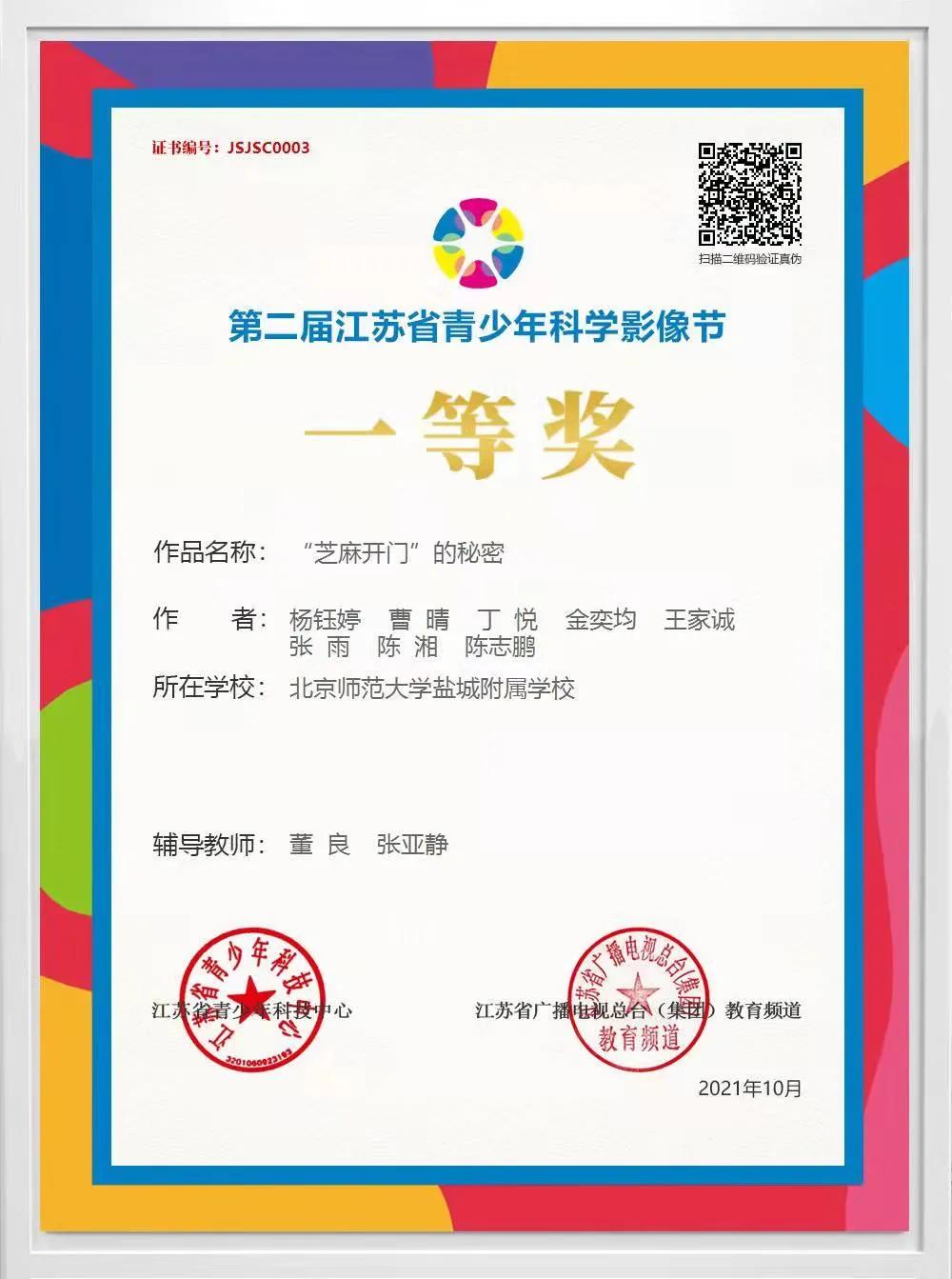 北师大盐城附中创新班,科创筑梦助力双减试点名单