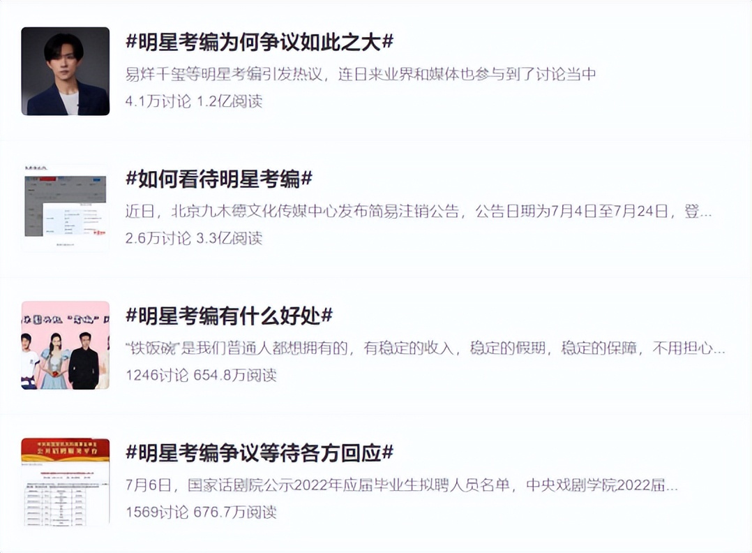 明星考公务员上岸,明星考编普通人