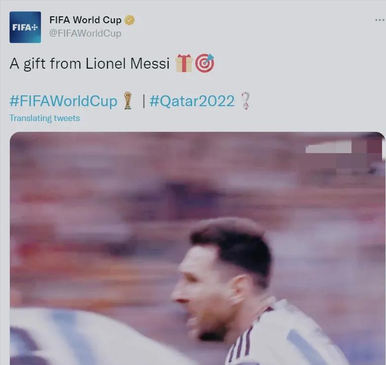 国际足联官方祝贺梅西,国际足联祝福梅西