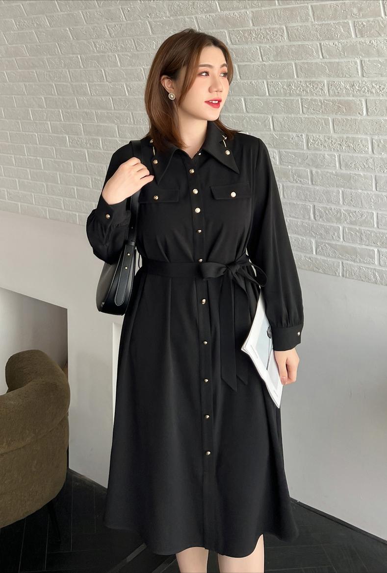 裙子小个子微胖连衣裙,显瘦减龄微胖连衣裙