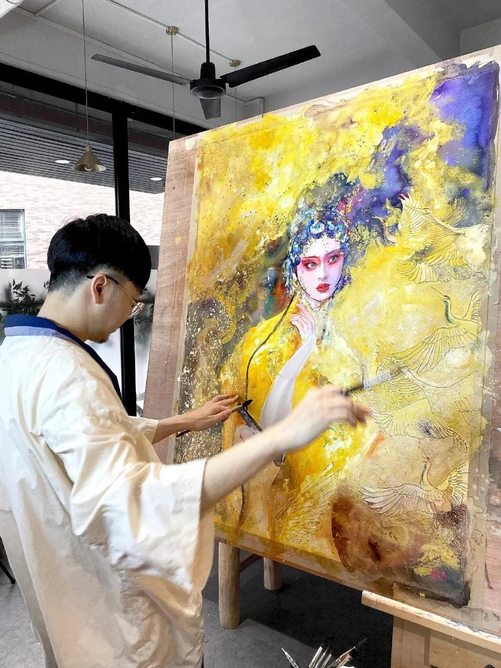 他是抖音水彩第一人，画面充满水墨意境，质感优秀！150万人盛赞