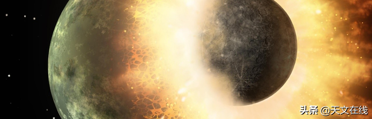 月亮是怎么形成的讲解视频,地球撞击月亮