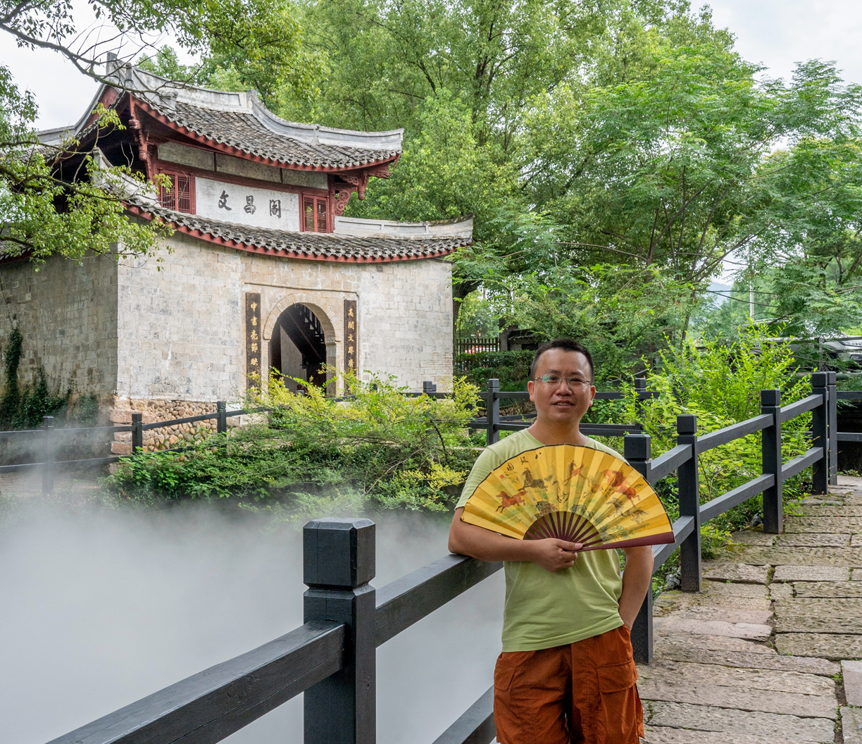 浙江丽水古堰画乡瓯江美景,丽水雨中的古堰画乡太美了