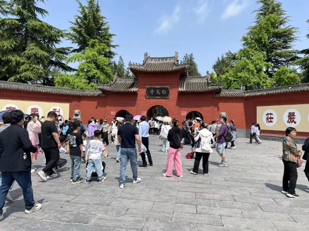 万人爬到白马寺！这样去景区的方式你绝对没见过！