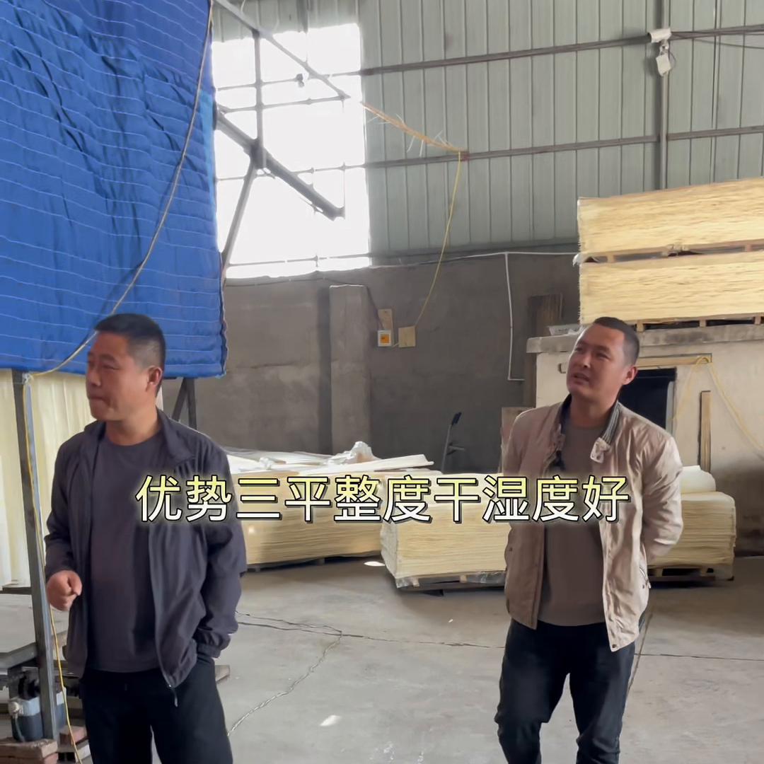 杨木板皮加工场,板厂贴杨木皮子方法