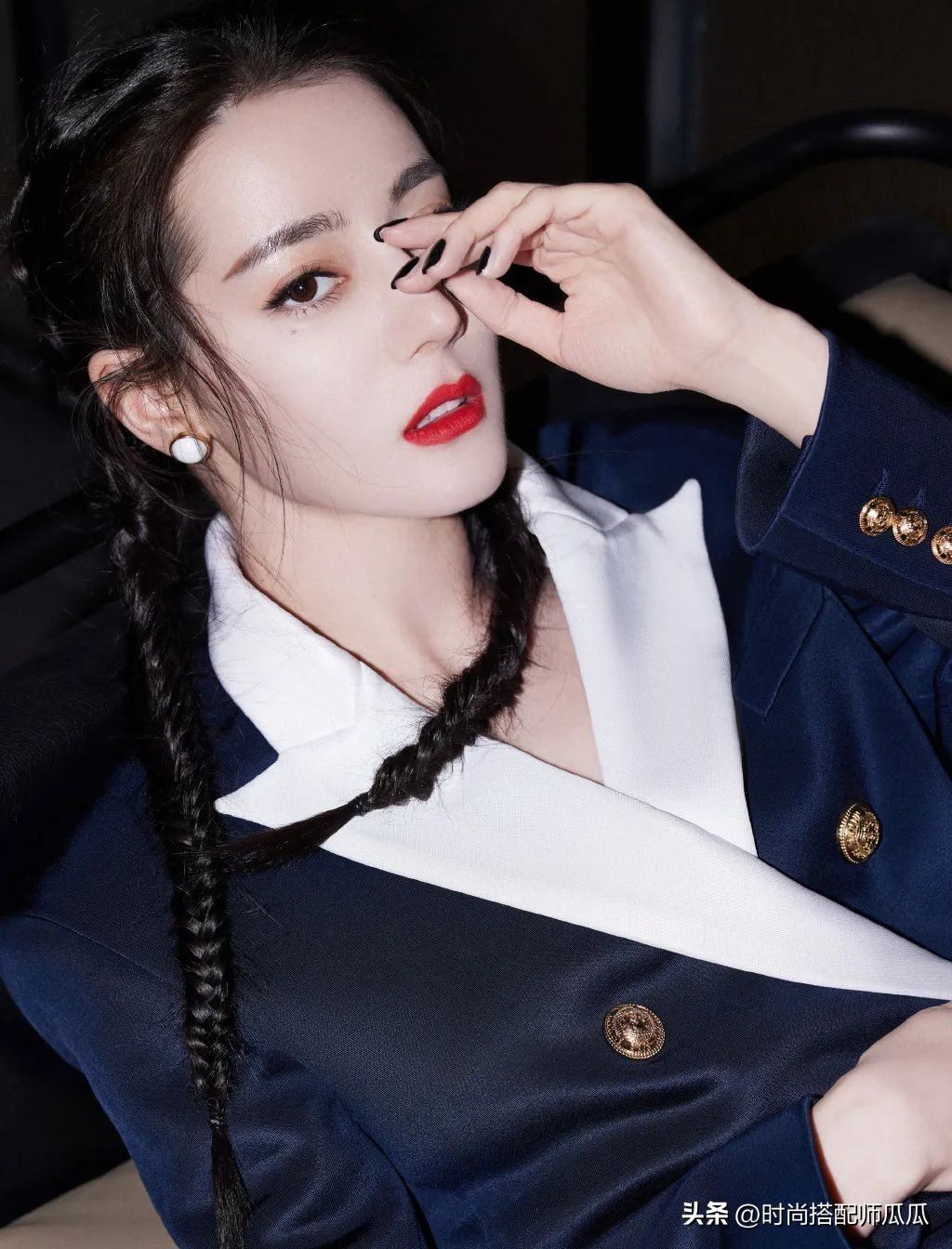 热巴齐刘海发型,热巴最新短发发型漂染