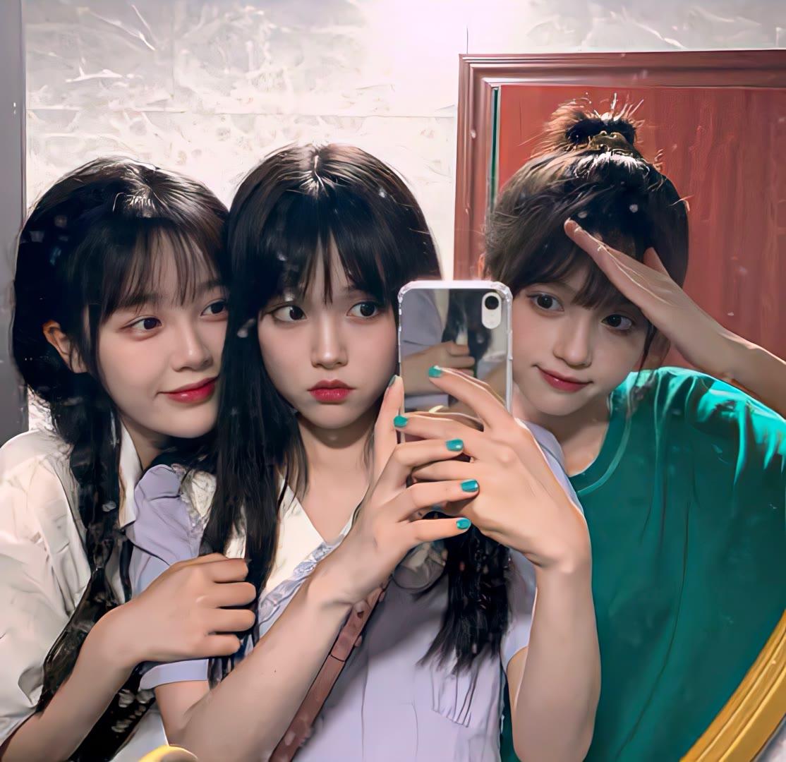 三人闺蜜头像真人不露脸,可爱头像闺蜜姐妹都可以用