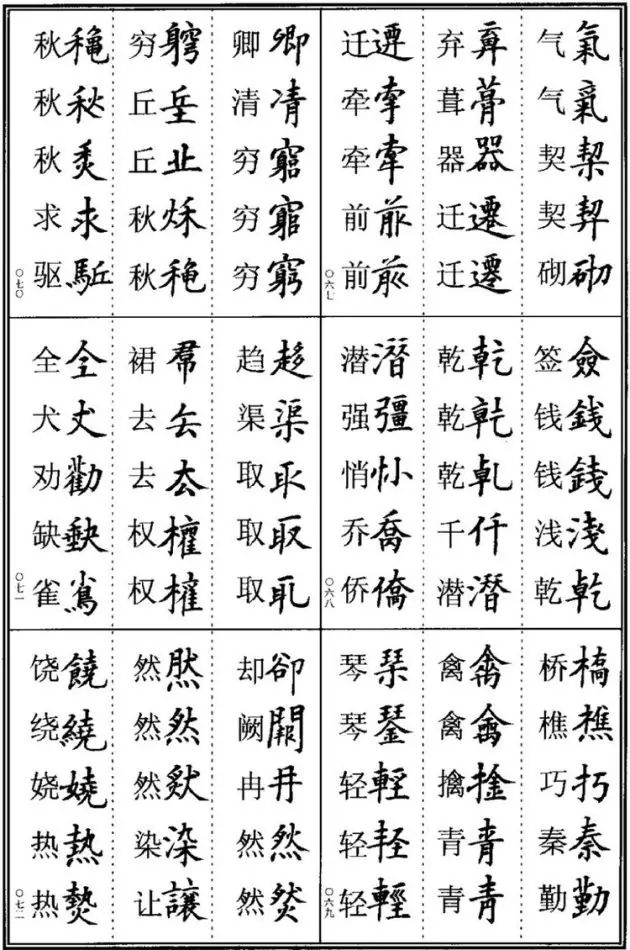 书法易错字,书法创作中易错的繁体字