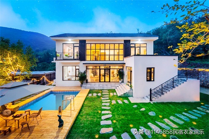 平谷金海湖浅山石语民宿,北京平谷桃花谷民宿