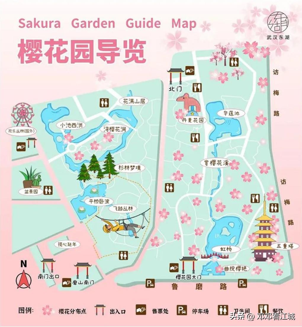 武汉樱花自由行攻略路线,武汉赏樱花两天一夜旅游攻略