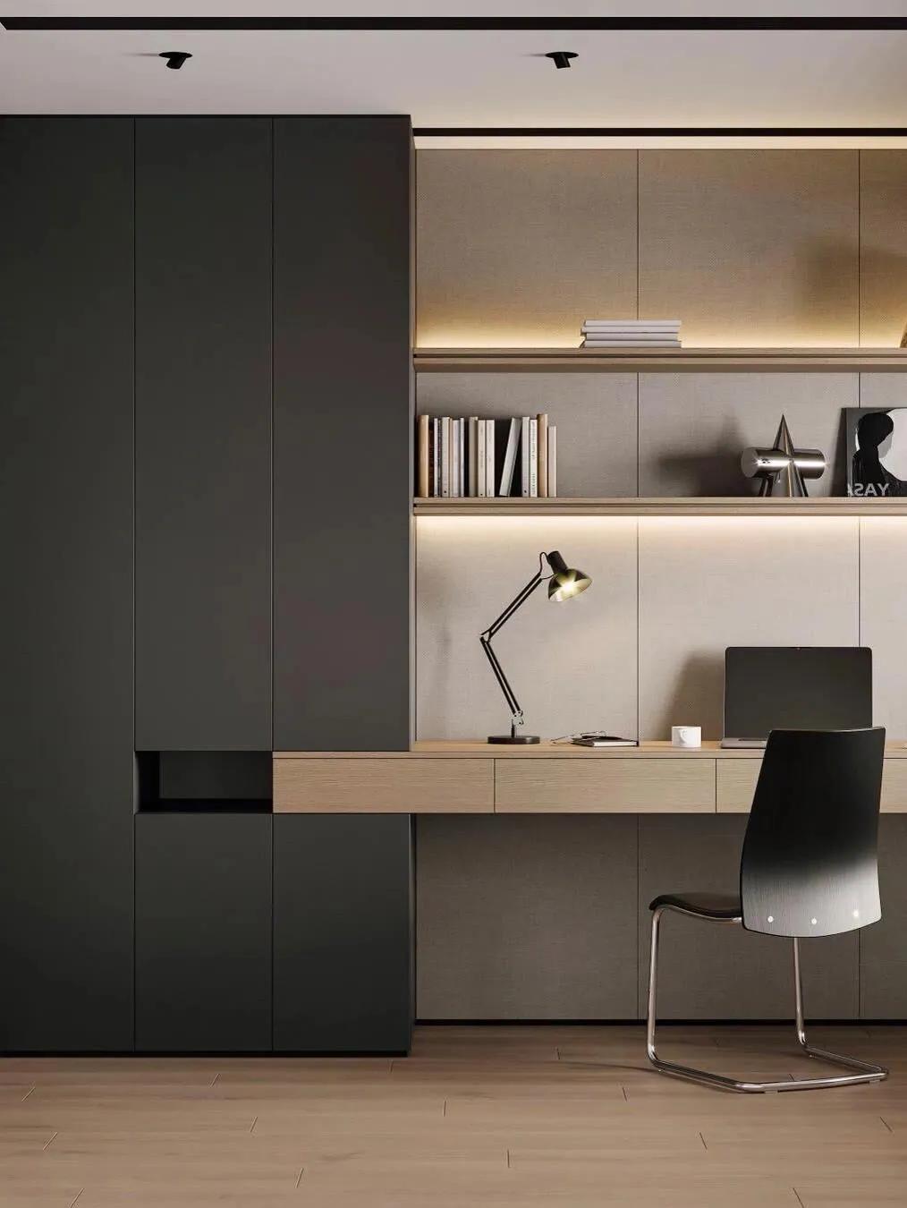 电视柜书桌一体组合,卧室衣柜书桌一体柜