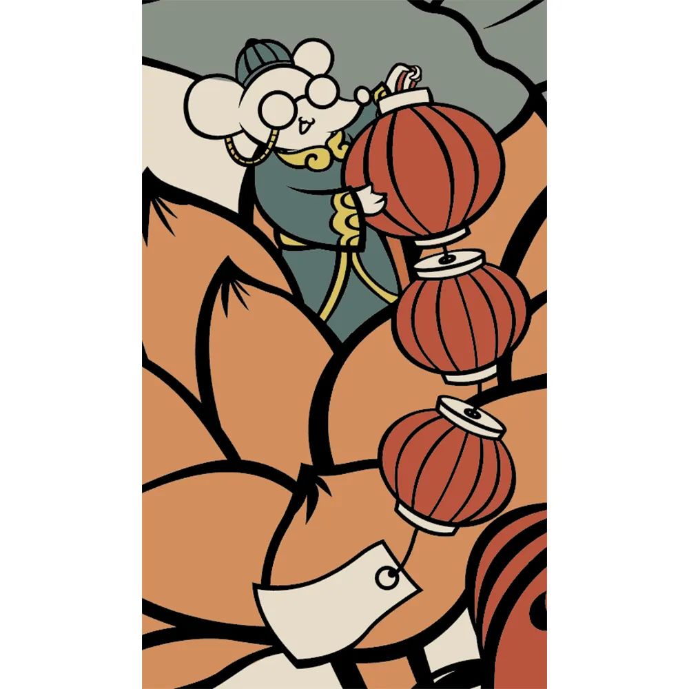 国潮风海报排版,国潮风插画作品介绍