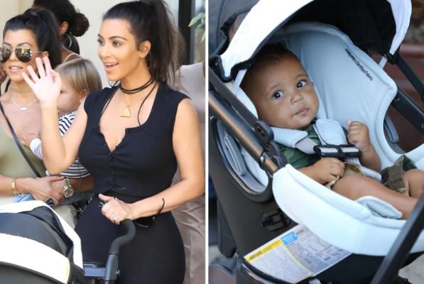 40岁金卡戴珊晒素颜,与卡戴珊同行金卡戴珊带孩子