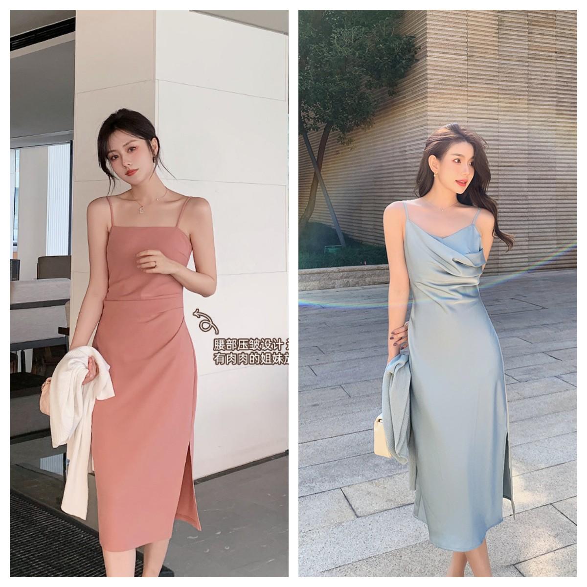 连衣裙显腿部曲线,优雅连衣裙穿出气质女人味