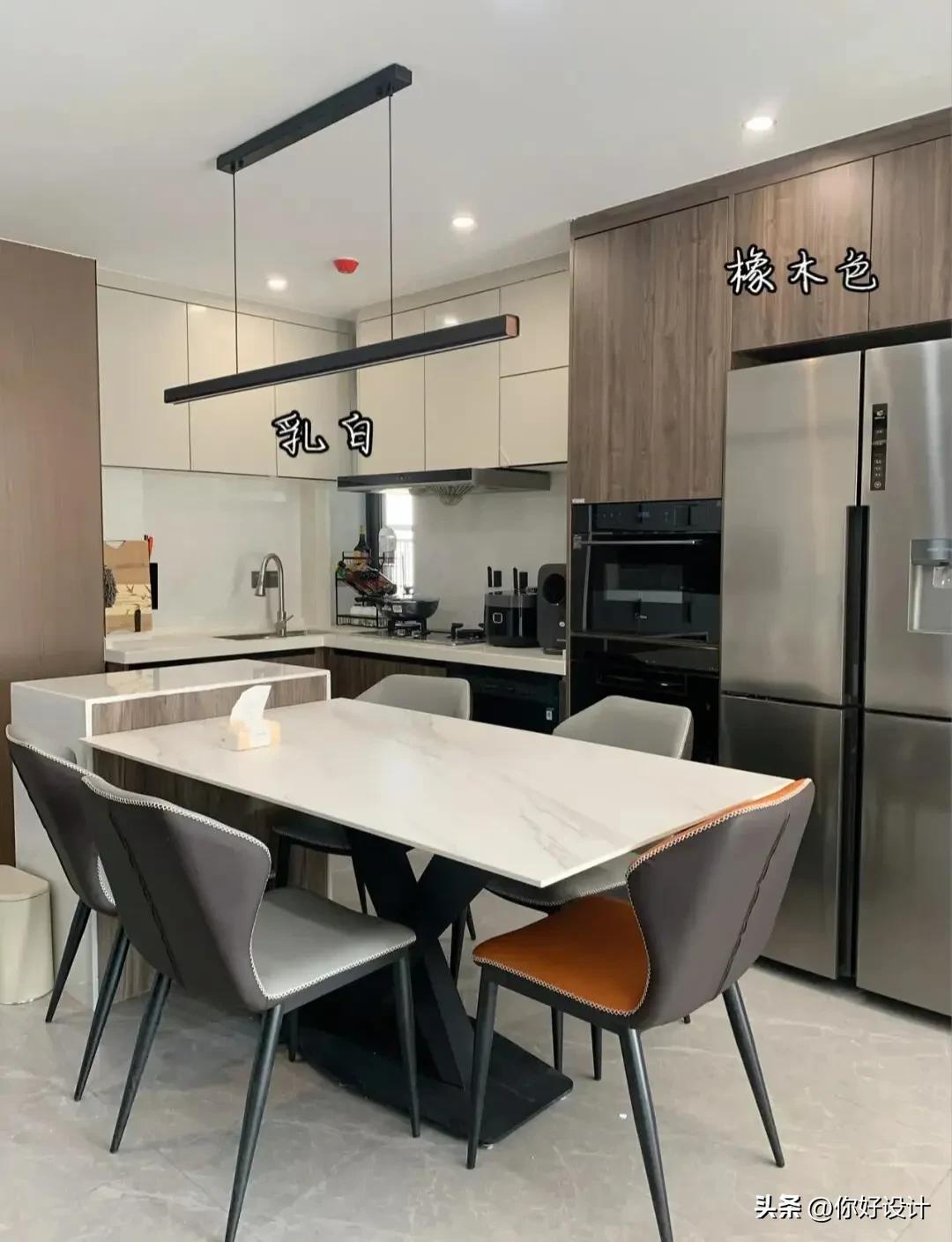 橱柜颜色搭配效果图,橱柜与瓷砖颜色搭配