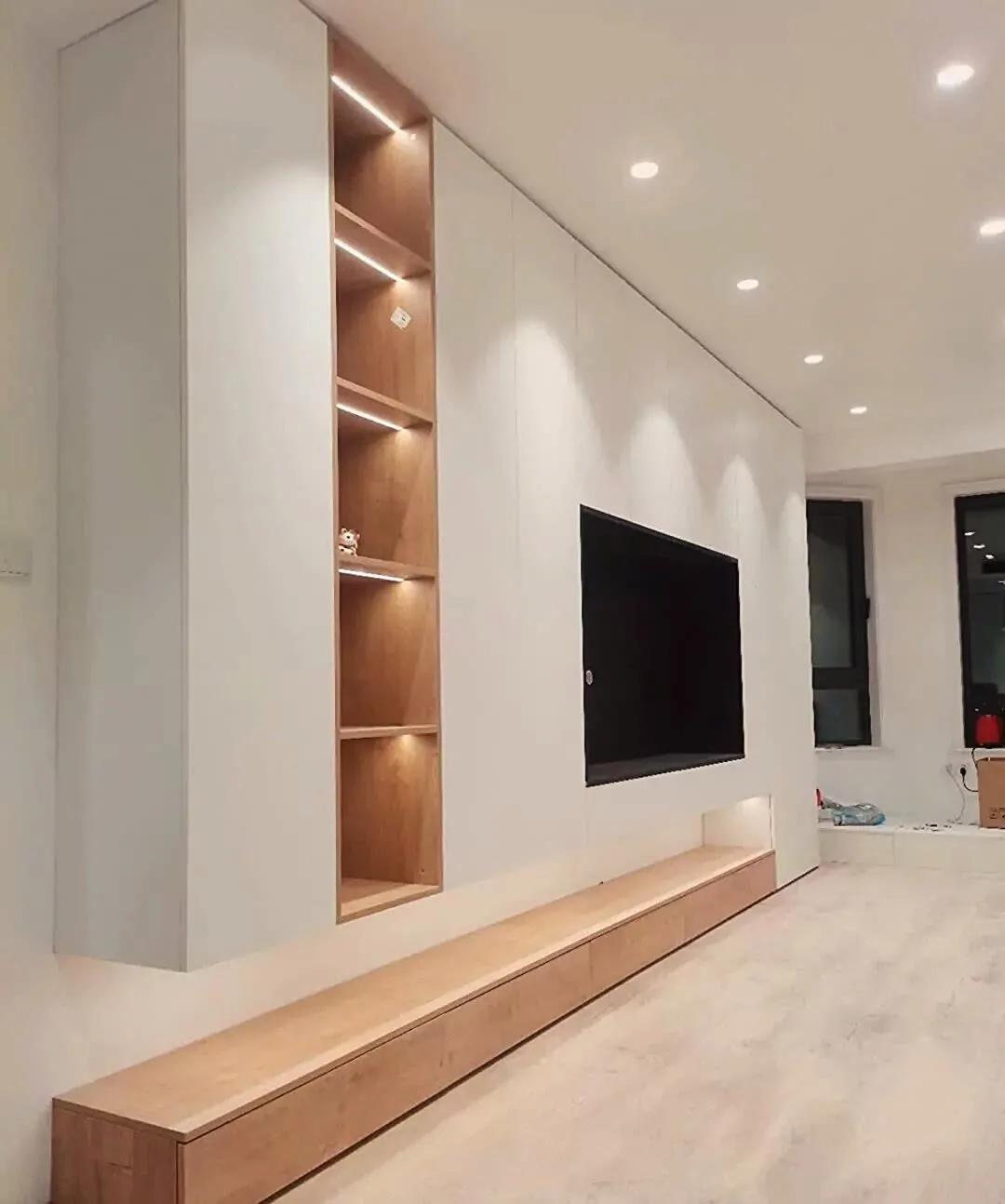 客厅边柜2023最新款法式,2023电视背景柜高端大气上档次