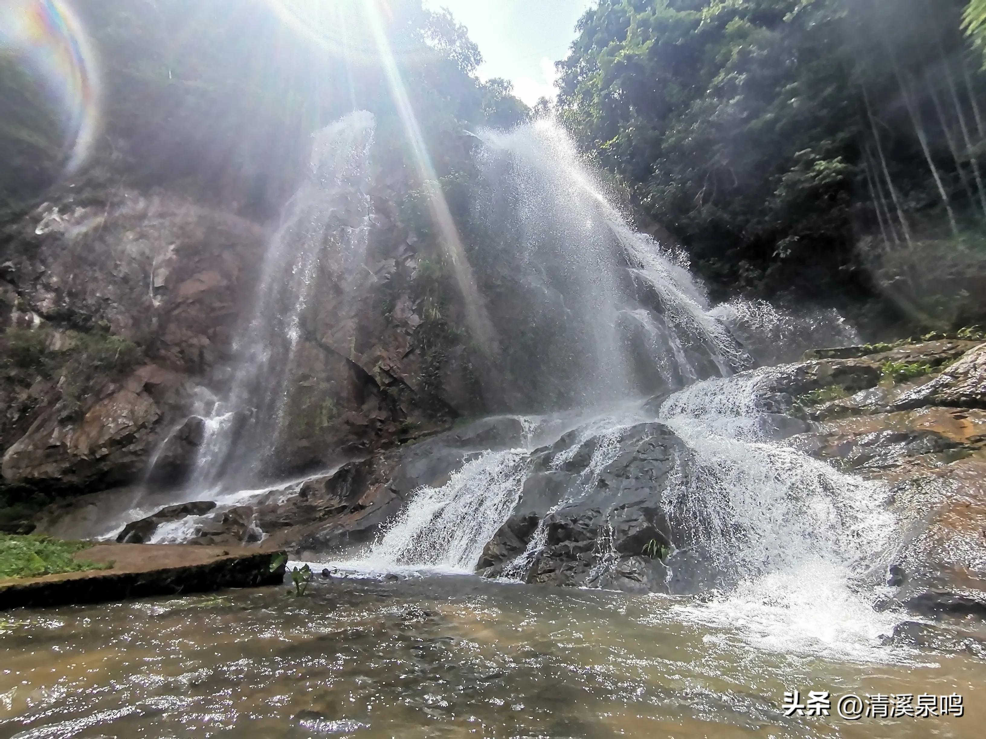 白水寨亲瀑台,白水寨瀑布最佳观景台多高