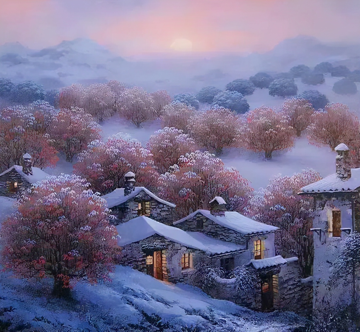 江天暮雪落尽琼花的意思,江天暮雪落尽琼花