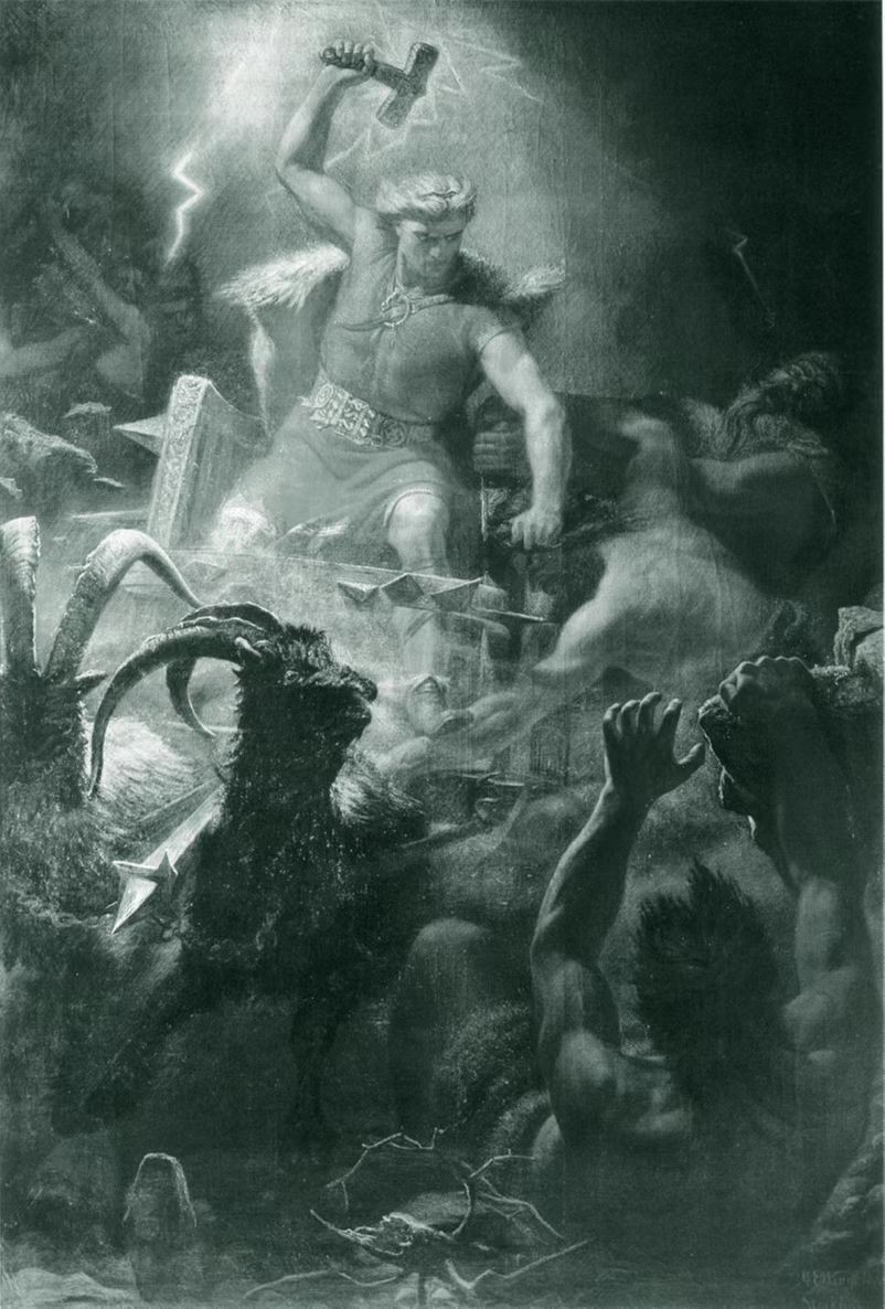 北欧神话雷神索尔和奥丁谁厉害,北欧神话光明神巴德尔和雷神索尔