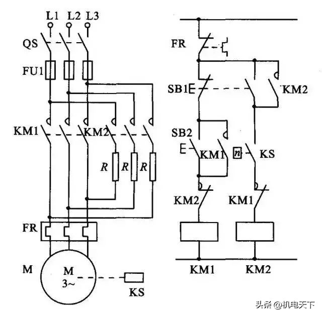 高压带电显示器电气原理接线图,电气接线图同一元件的各部分