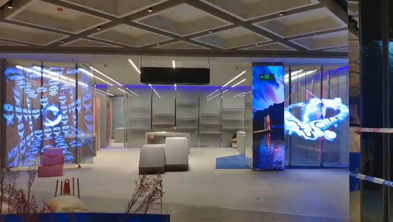 led透明屏有多好,商显led透明屏
