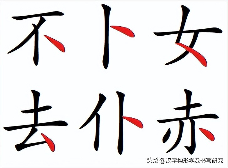 规范字入门基本笔画例字,规范笔画书写是写好字的前提
