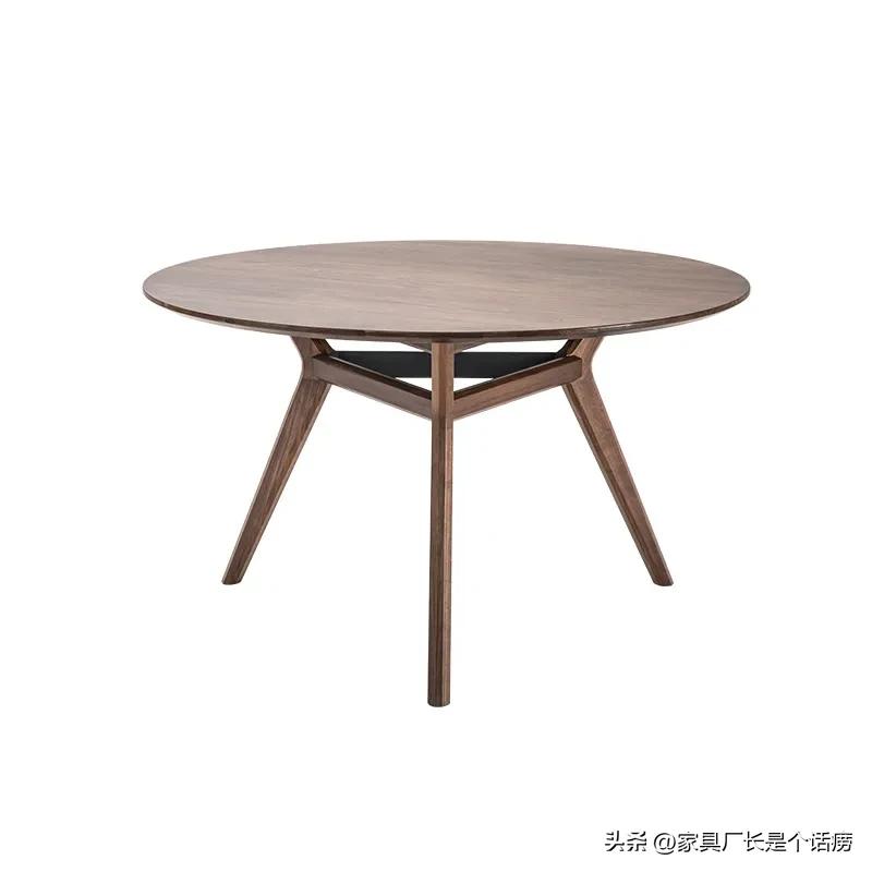 最简单的实木大圆餐桌,中式小户型长方形实木餐桌最新款