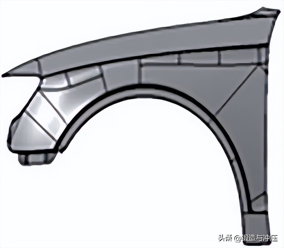 前翼子板尖角怎么包,翼子板尖角凹陷修复
