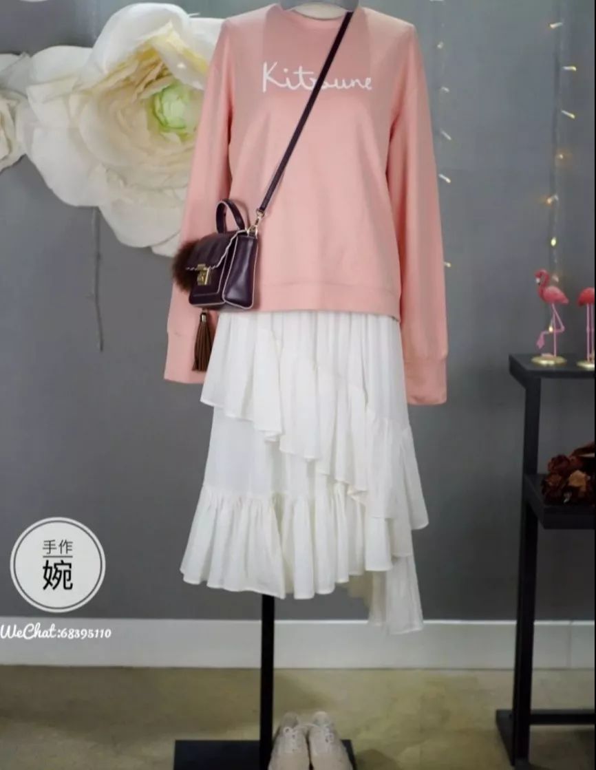 多层不规则荷叶边半身裙裁剪,不规则荷叶边半身裙搭配