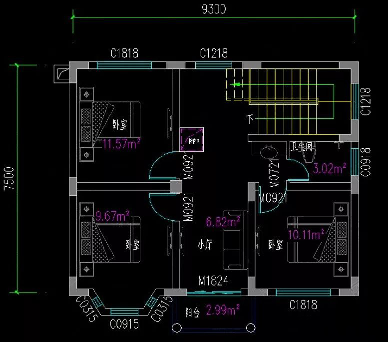 15套占地不足80平方二层农村自建房别墅设计；小宅基地玩出大花样