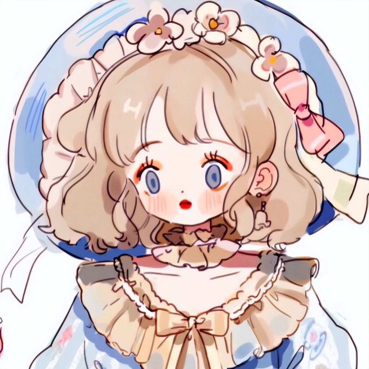 闺蜜头像加情侣头像同时用,一半闺蜜头像一半情侣头像