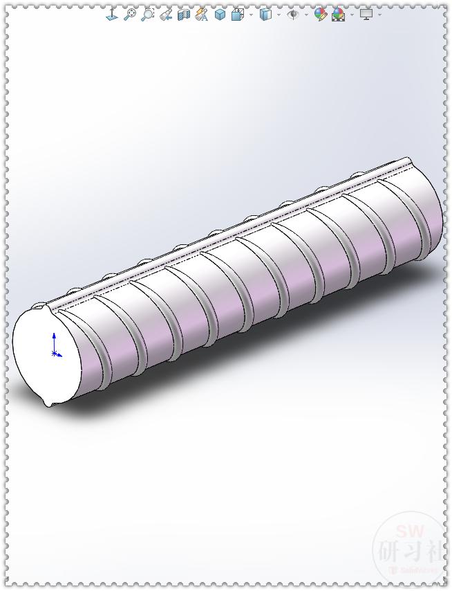 solidworks怎么画螺纹钢,solidworks怎么画弯曲钢筋