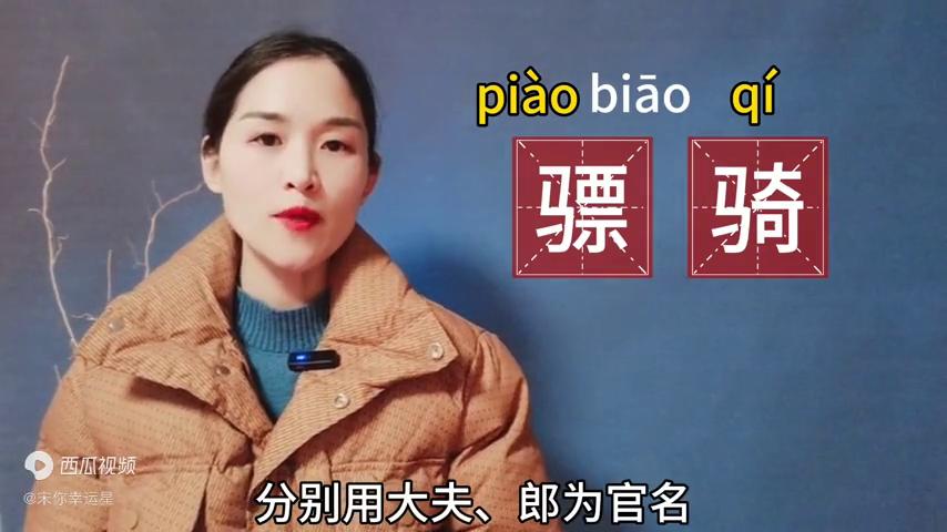 骠骑正确发音,骠骑怎么读拼音是什么