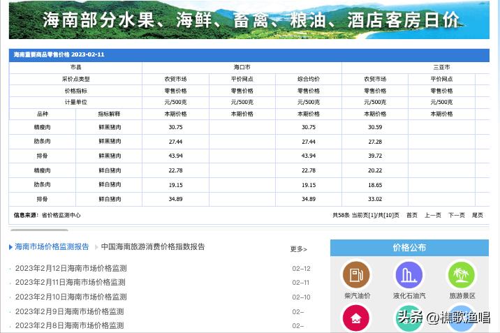 海南物价与内地物价对比表格,海南东方和乐东物价与环境对比
