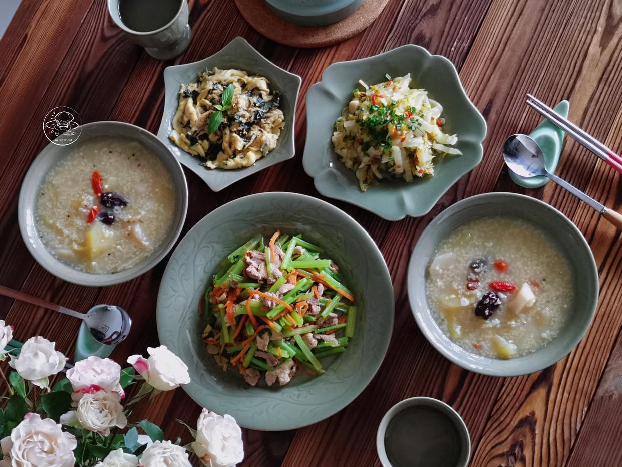 早餐营养粥菜谱,早餐这样做有菜有饭简单又营养